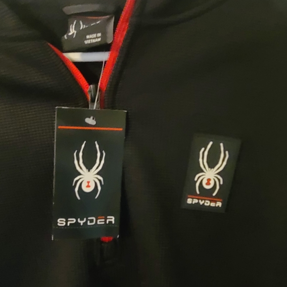 Spyder Men's Hoodie 1/4 zip size large - Picture 2 of 6